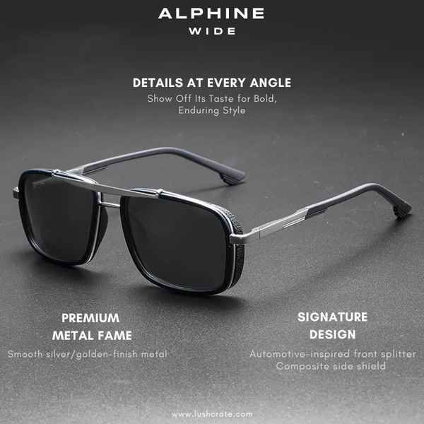 ALPHINE Wide Polarized Sunglasses | Lush Crate Eyewear - Lush Crates