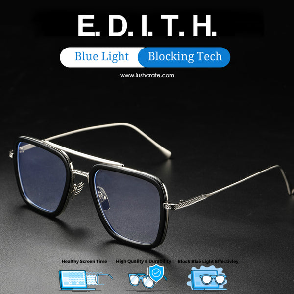 blue blocking goggles EDITH Blue Light Glasses - Lush Crate Eyewear