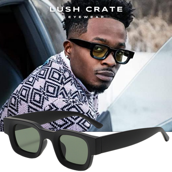 Wide Frame Retro Square Sunglasses - Lush Crate Eyewear - Lush Crates