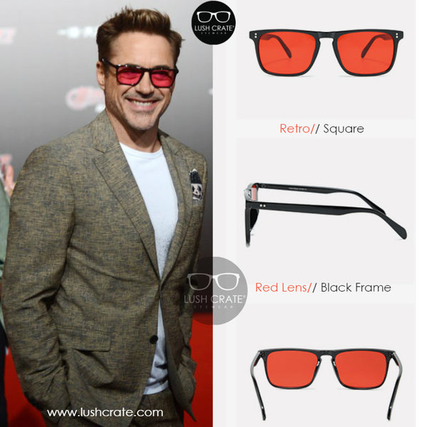 væv Bunke af Overtræder Tony Stark Robert D Jr Square Polarized Sunglasses | Lush Crate Eyewear -  Lush Crates