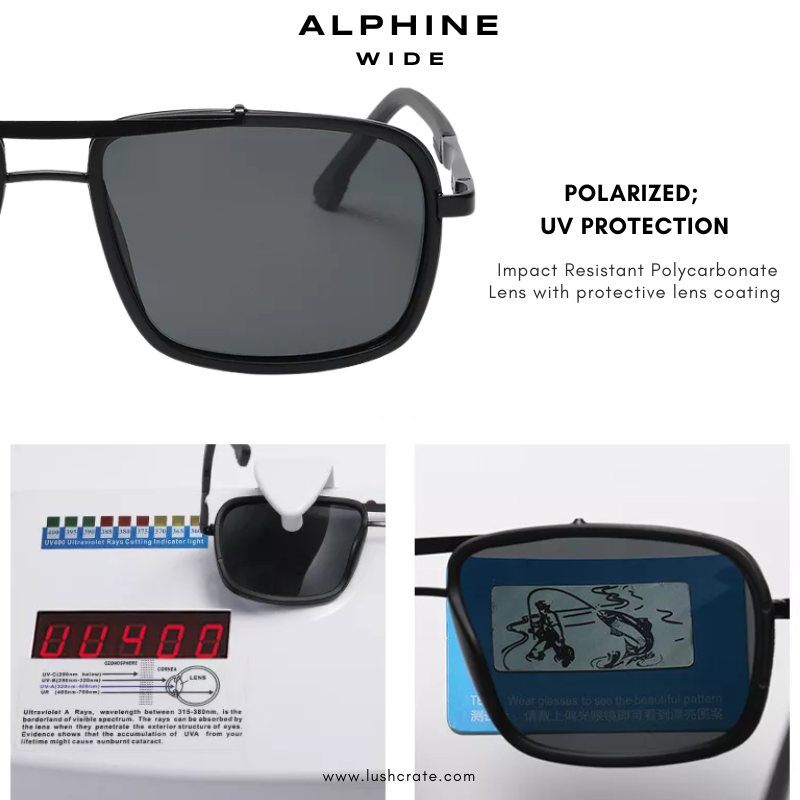 Alphine Wide Polarized Sunglasses - Main Image