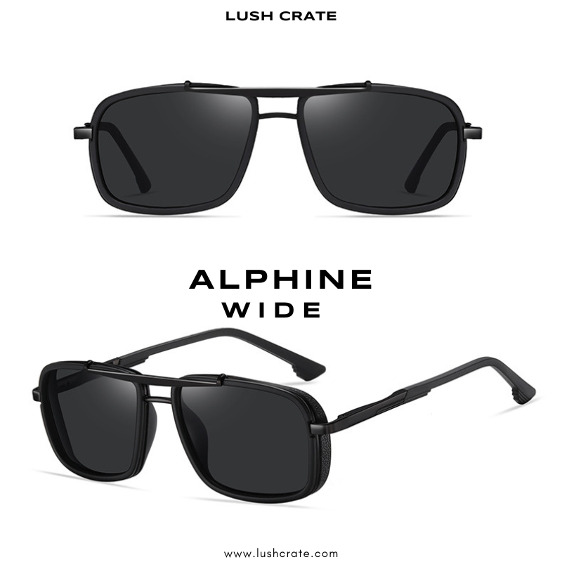 Alphine Wide Polarized Sunglasses, Alphine W - Black