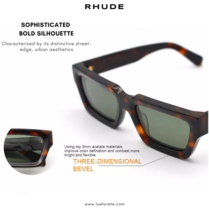 RHUDE Lightning Polarized Sunglasses | Lush Crate Eyewear - Lush RHUDE Lightning Polarized Sunglasses | Lush Crate Eyewear - Lush