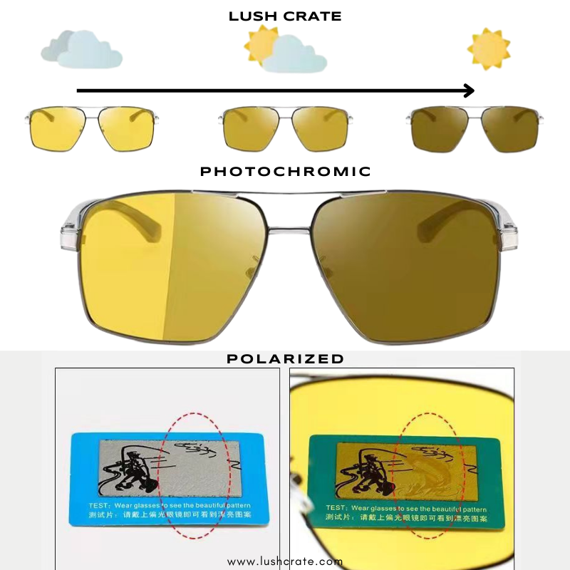 Polarized top photochromic glasses