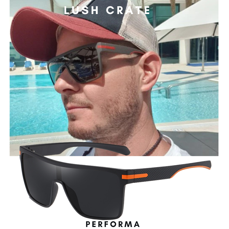TR Performa Polarized Sport Sunglasses | Lush Crate Eyewear Black/Red