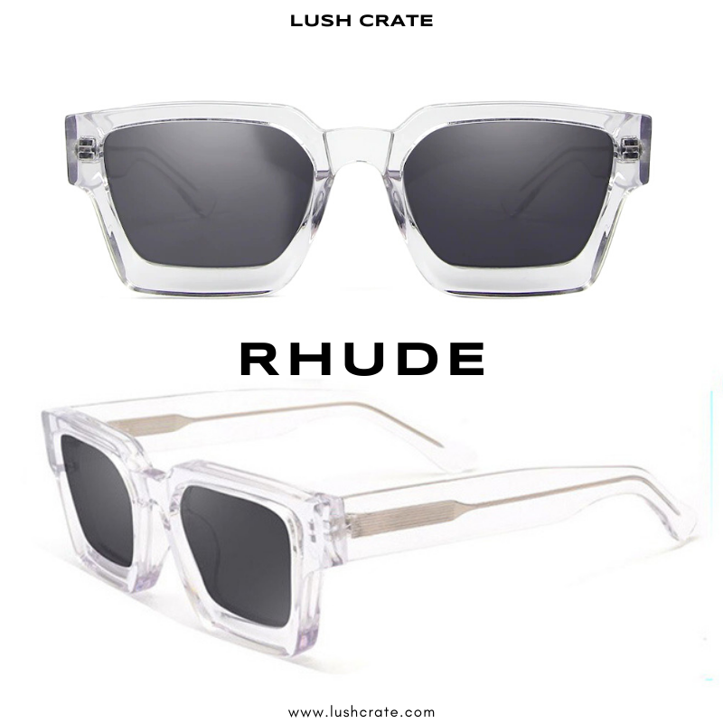 Clear retro sunglasses hotsell