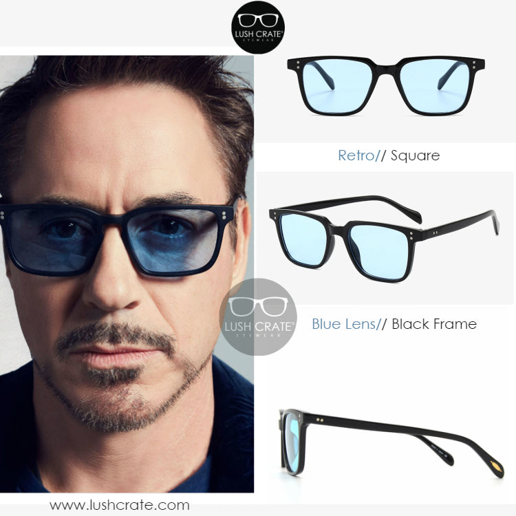 Berolige Bryde igennem vækstdvale Tony Stark Robert D Jr Square Polarized Sunglasses | Lush Crate Eyewear -  Lush Crates